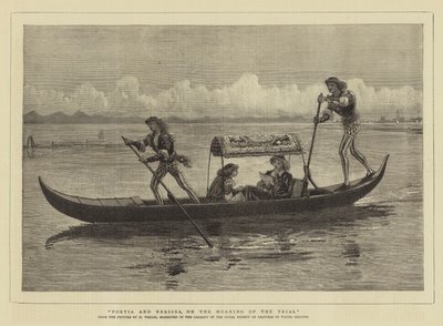 Portia et Nerissa le matin du procès - Henry Wallis